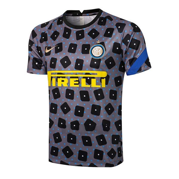 Trainingsshirt Inter Milan 2021-2022 Grau Günstige Fußballtrikots